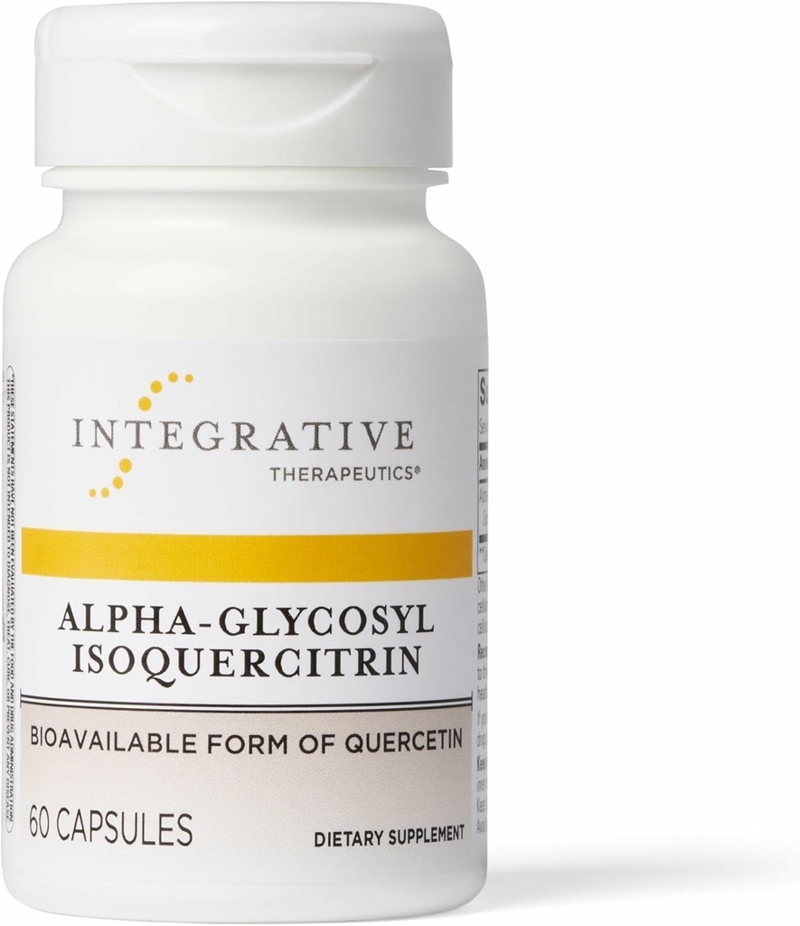 Allive Treatments Alpha-Glycosyl Isoquercitrin - Quercetin Supplement for Cell Health & Antioxy Pathway Support* - Supports Cell Integrity* - Vegan & Dairy-Free - 60 Count (60 Hizmet)