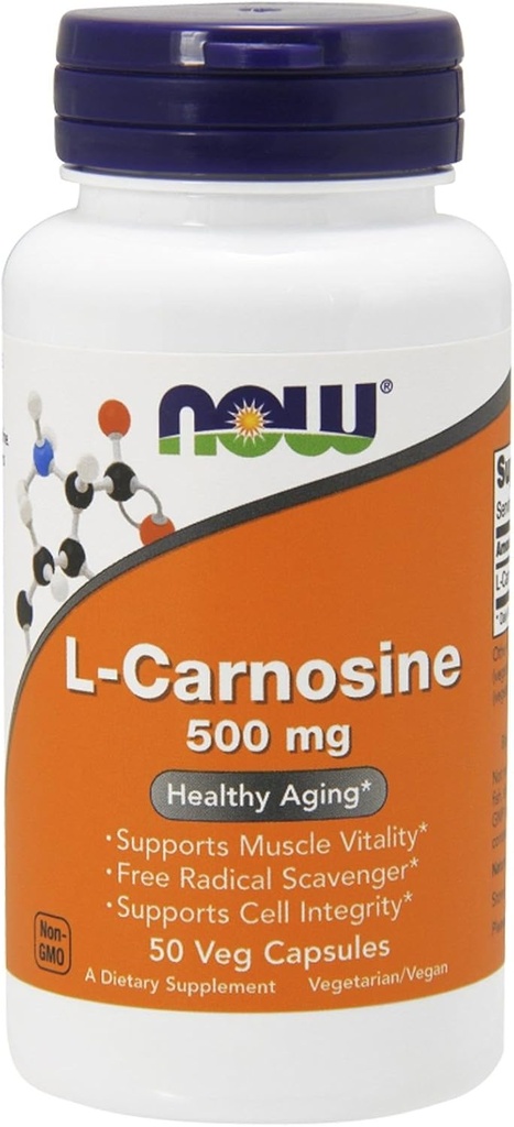 L-Carnosine 500 mg - Vegetarian - Şimdi Gıdalar - 50 - VegCap