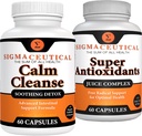Ηρεμία Cleanse Καταπραϋντικό Detox + Super Αντιοξειδωτικό Χυμό Complex Bundle