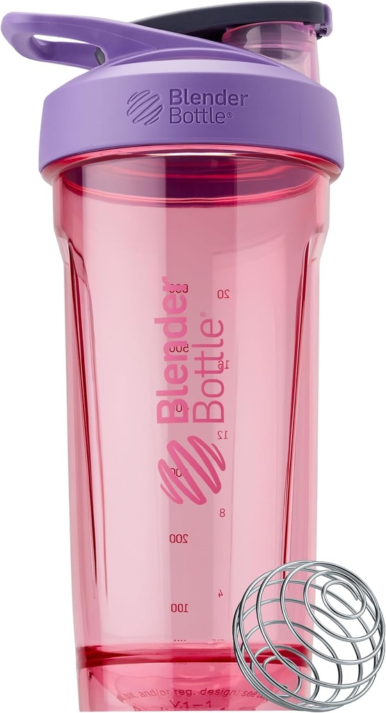 MAKBottle Sport Shaker Şişe, Wiresk, 28-Ounce, Mor - Athletes & Fitness Enthusiasts, Easy Mix, Dayanıklı & Hafif, Lockable Lid