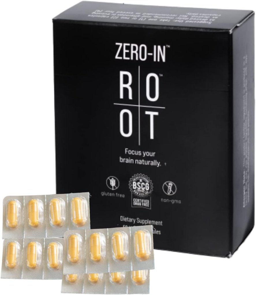 THEROOTBRANDS Root Wellness Zero-in by Dr. Rahm - Turmeric, Pine Bark Ekstraksiyon - 60 Capsules