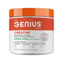 Genius Micronized Kretine Monohidrat Toz, Post Workout Supplement, Green Apple - 100% Doğal Flavored & Sweetized - Supports Muscle Building, Cellular Energy & Cognitive Function – 195g