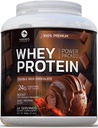 Premium 100% Whey Protein Powder 24g, διπλή πλούσια σοκολάτα, Advanced Isolate Protein for Mus Gain, Recovery & Immune System Support, No Added Sugar, For Shakes & Chocolate Smoothies - 24 Σερβιέτες