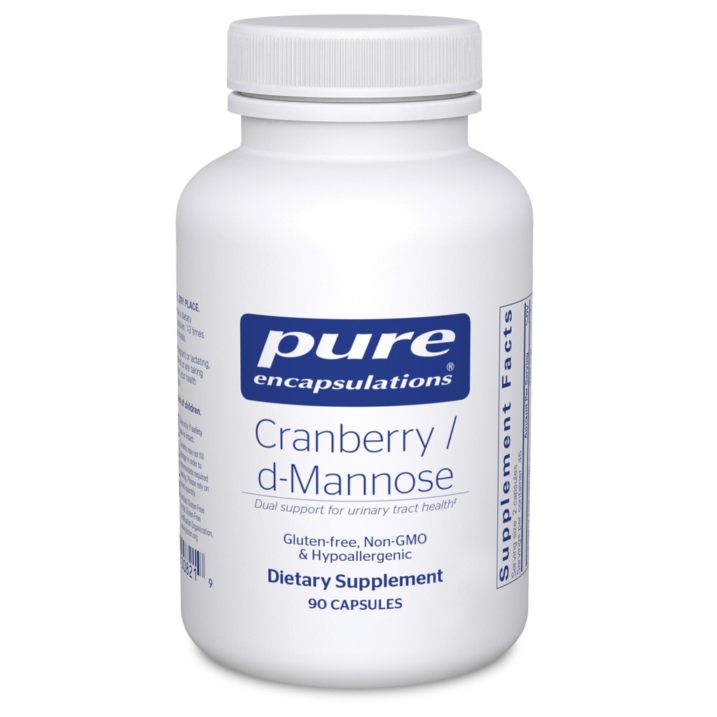 Saf Encapsulations Cranberry D-Mannose - Destekler Urinary Tract Health* - Cranberry Fruit Solids - Vegan & Non-GMO Diyetsel Supplement - 90 Capsules