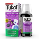TUKOL Children's Cough Medicine - Cough & Congestion Relief, Chestal Cough Suppressant for Kids, Children's Cold and Cough Medicine, Kids Cough Syrup for Ages 4+ Grape Flavor 4 FL OZ