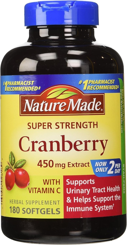 Nature Made Cranberry 450mg εκχύλισμα 180 Softgels