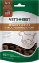 Vet's Best Brewer’s Yeast & Garlic Chews, Omega 3 for Dogs Healthy Skin & Coat Protection for Dogs, Dog Formulated with Veterinary Recommended Dosage, Garlic Supplements, 60 ct