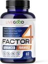 LIVEGOODTM Faktör 4, Omega 3 Fish Oil with EPA & DHA, CoQ10, and Turmeric, Advanced Q10 Coenzyme & CoQ10 Supplements, DHA Supplements for Heart, Joint & Immune Support, Made in USA, 60 Count,