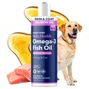 Dürüst Paws Wild Alaskan Salmon Oil for Dogs & Cats – Omega 3 Fish Oil Supplement for Skin, Coat, Joint & Heart Health – Natural, Sustainable Sourced, 16 oz
