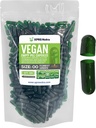 XPRS Nutra Boyutu 00 Boş Kapsüller - 500 Kont Boş Vegan Capsules - Vejetaryen Boş Pills - DIY Sebze Kapsülü - Veggie Pill Caps (Forest Green)