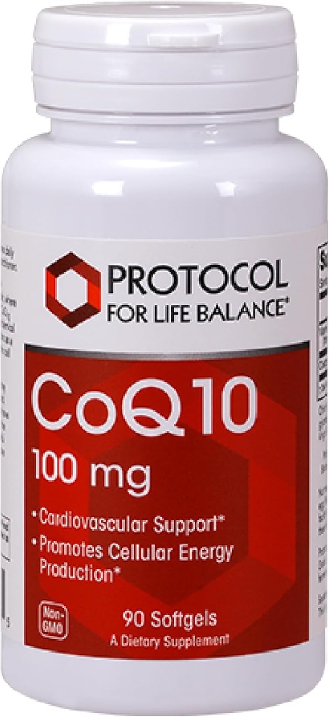 Πρωτόκολλο CoQ10 100mg - με βιταμίνη Ε & λεκιθίνη σόγιας - Συμπλήρωμα CoQ10 - Χαλάλ & αυγό δωρεάν - 90 Softgels