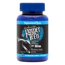 Natures Plus Power Teen for Him - 60 Chewable Tabletler, Wild Berry - Yüksek Lisanslı Genç Multivitamin - Sugar Free, Vegetarian, Gluten Free - 30 Hizmetler