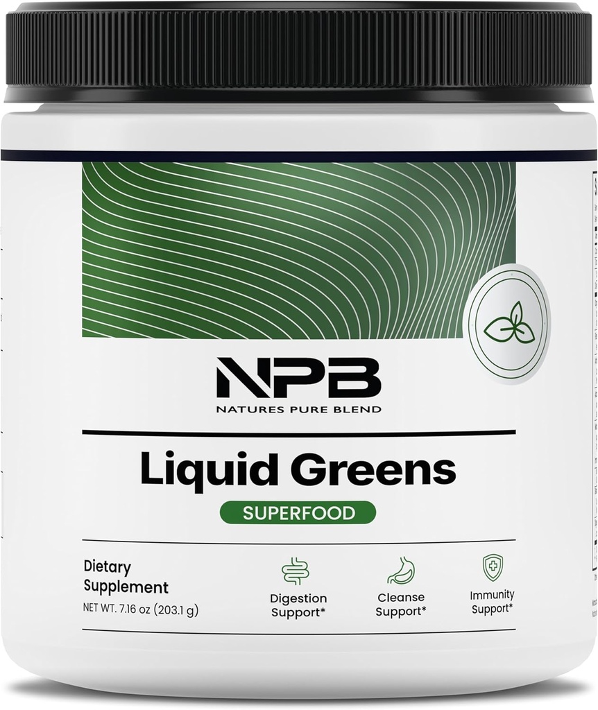 Nature's Pure Blend Super Greens Toz – Organik Yeşiller Superfood Toz Supplements for Green Juice & Smoothie – Probiyotik - Enerji Wellness ve Digestion için Mix (Matcha Flavor, 30 Hizmet)