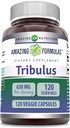 Amazing Formulas Organic Tribulus Terrestris Extract Supplement | 630 Mg Per | 120 Veggie Capsules | Non-GMO | Gluten-Free | Made in USA