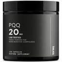 Toniiq% 99+ 20 mg Supplement - Ultra Yüksek Yükseklik PQ 20mg Yoğun Formula - PQ 20 mg 120 Capsules - Pyrroloquinoline Quinone Supplement - 1 Capsule Servisi - Vegetarian Capsules