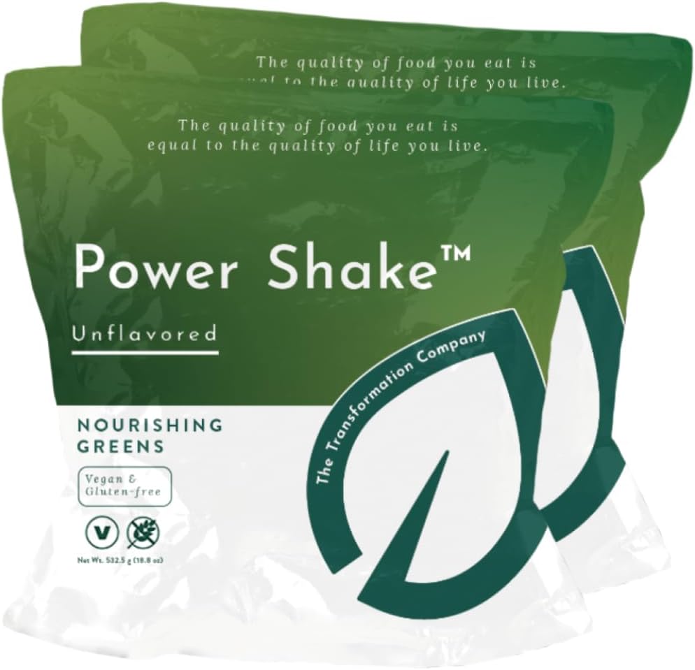 Purium Power Shake - Χωρίς γεύση - 1065 γραμμάρια - Vegan Meal Replacement Powder, Protein, Vitamins & Minerals - Certified USDA Organic, Gluten Free, Kosher - 30 Σερβιέτες