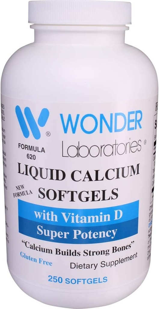 Harika Laboratuvarlar Sıvı Kalsiyum Softgels | w/Vitamin D3 Süper Potency