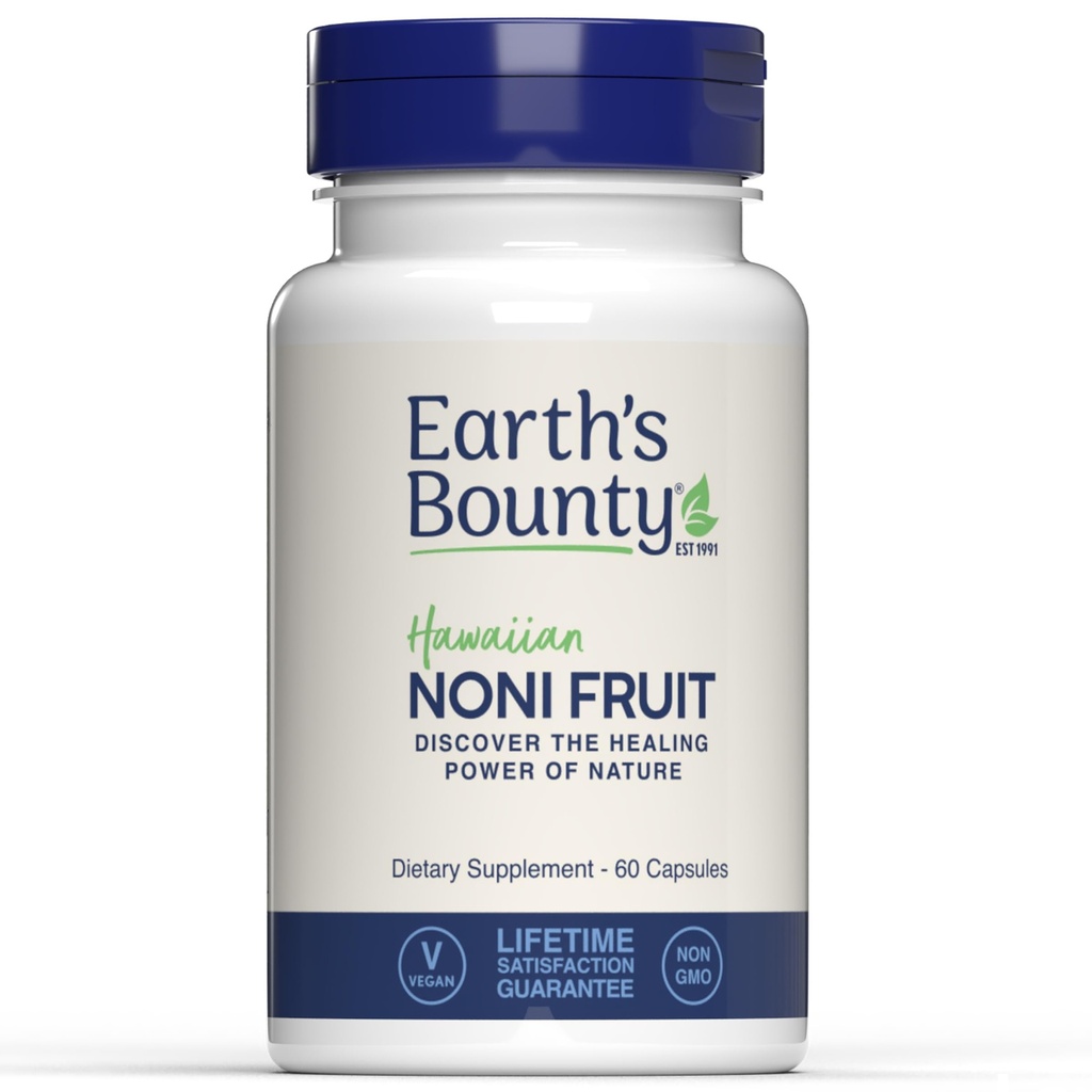 Dünya'nın Bounty Hawaiian Noni Fruit Capsules - 60 Veggie Caps - Sağlıklı Immune System & Ortak Sağlık Desteği - 100% Doğal & Pure Noni - Vegetarian