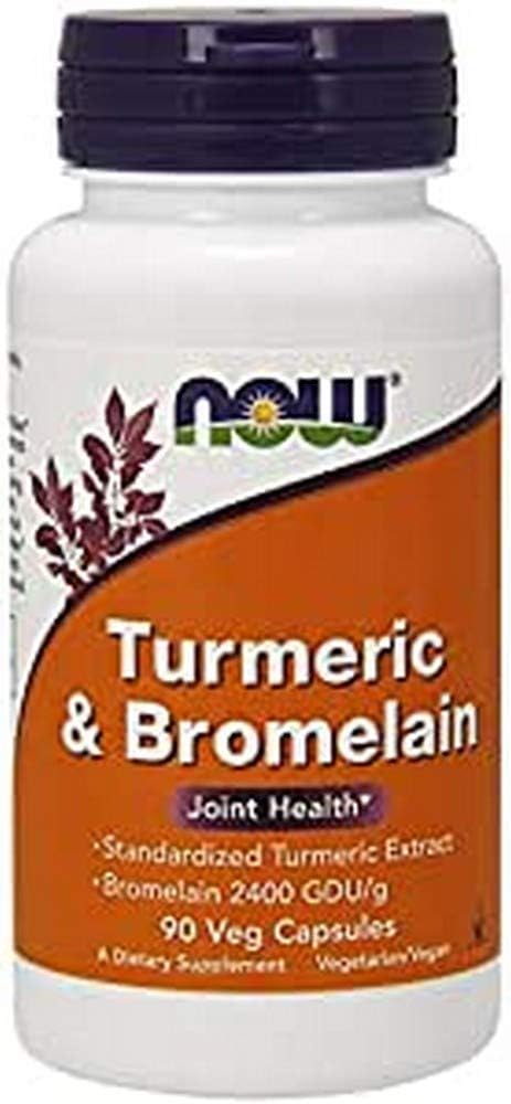 Şimdi Turmeric & Bromelain, 90 Vegetarian Capsules