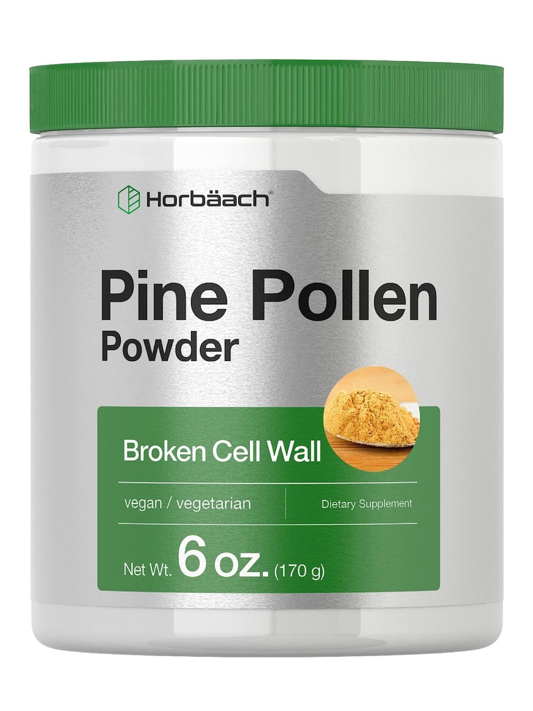 Horbäach Pine Pollen Toz | 6 Ounce | Doğa Superfood | Non-GMO, Vegetarian, Gluten Free Supplement Supplement Supplement