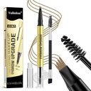 2 in 1 Long-Lasting Eyebrow Kalem ve Brow Up-Grade Gel, Işık Brown ve Brown Shades (3#Dark Brown)