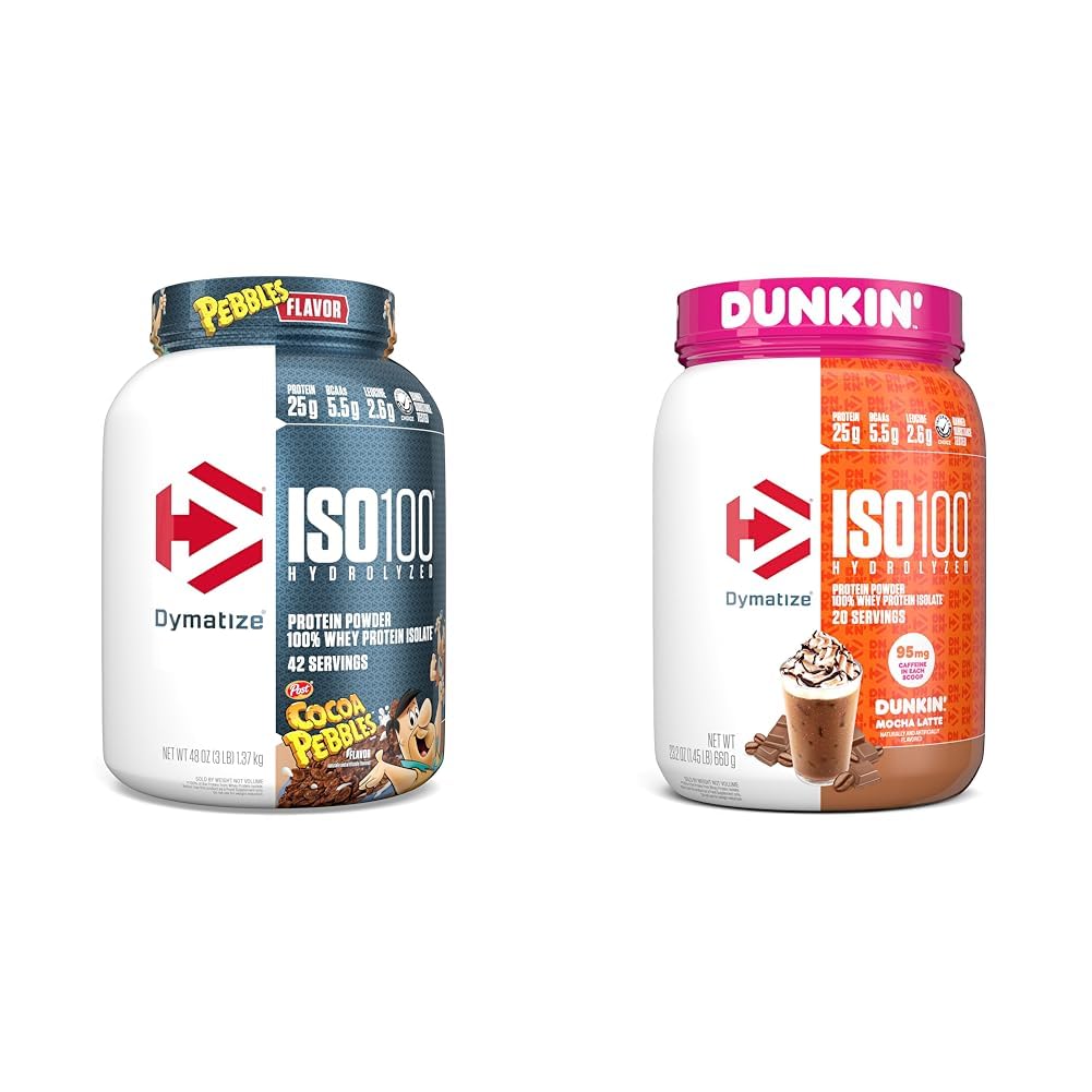 ISO100 Hydrolyzed protein Toz & ISO100 Hydrolyzed Protein Toz Dunkin' Mocha Latte Flavor