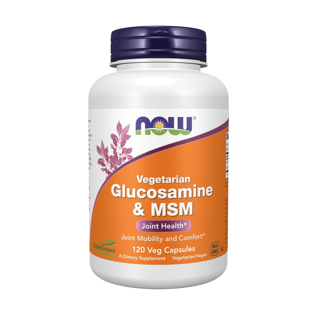 Şimdi Gıdalar Tamamlıyor, Glucosamin & MSM (GreenGrown® Glucosamine), Vegetarian, 120 Veg Capsules