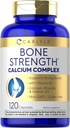 Carlyle Bone Strengthuba Kompleksi | Vitamin D3, Magnezyum, K2, çinko & Boron | 120 Capsules | Non-GMO, Gluten Free