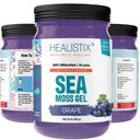 Healistix Grape Irish Sea Moss Gel 16 Oz - St Lucia Wildcraft Seamoss Gel, Packed with 92 Vitamins - Superfood for Immune Support, Non-GMO, Keto, Vegan