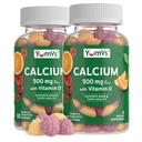 YumVsuba D3 Vitamini ile 500 mg - Raspberry & Orange Flavordis Vitamin D Gummies, Çocuklar ve Yetişkinler için Chewable Food Supplement, Vitamin Duba Gummies (60 Kont)