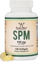 SPM Max (Özelleştirilmiş Pro-Recrypt Mediators) 120 Softgels, 500 mg (Sadece Ürün Standartlaştırılmış ve Üçüncü Parti, Active SPMs'i Contain Active SPMs'i test etti, Çift Wood
