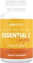 Paleovalley Essential C Kompleksi - Immune Support için C Supplement - 1 Pack, 450 mg - Organik Superfoods Unripe Acerola Cherry, Camu Camu, Amla Berry - ABD Made Ascorbici - ABD Made