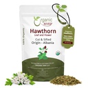 Organik Way Hawthorn Leaf and Flower Cut & Sifted (Crataegus monogyna) - Herbal Tea | Avrupa Wild-Harvest | USDA & Kosher sertifikalı | GMO & Gluten Free | Origin - Alba (16 Oz)