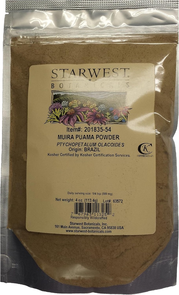 Muira Puama Root Toz - 4 Oz