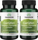 Swanson Controlled Release Curqfen Curcumin/Fenugreek Kompleksi 60 Veg Capsules (2 Pack)