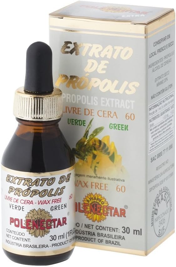 Βραζιλία Εισαγωγή Premium Bee Propolis Extract Wax Free 60 (30ml) 4 συσκευασίες