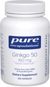 Pure Encapsulations Ginkgo 50 160 mg | Ginkgo Biloba Supplement to Support Oksijen, Blood Circulation ve Mild Memory Problems Associated with Aging* | 120 Capsules