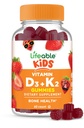 Lifeable Kids Vitamin D3 K2 Gummies | 1000iu D3 ve K2 100mcg | Great Tasting D3 and K2 Supplements | for Bone Health and Immunity | VIT D3 K2 for Kids | 60 Gummies