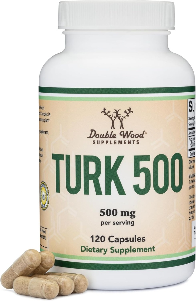Turkesterone Supplement 500 mg, 120 Capsules (Ajuga Turkestanica Extract Std. to 10% Turkesterone) Erkeklerin Sağlık Desteği için Ecdysterone'ye benzer (Amerika'da Gerçekleştirilmiş ve Test Edilmiş)