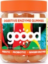Goood Probiyotik & Prebiyotik Gummies - Probiyotik Gummies for Women & Men with Digestive Enzyme - Sugar Free Kids Probiyotik Gummies - Non-GMO & Vegan Fiber Gummies for Bloating Relief - Lemon Flavor