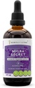 Migra Secret Alkol Özgür, Glycerite Ateşfew, Ginger, Periwinkle, Ginkgo, Peppermint. Tincture, Herbal Extract Headache/Migraine Support 4 OZ