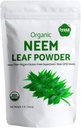 Iyasa Holistics Βιολογική σκόνη Neem Ayurveda βότανο και superfood, υποστηρίζει το αίμα και τον καθαρισμό του ήπατος, προωθεί υγιή μαλλιά και καθαρό δέρμα, Resealable τσάντα των 16 oz / 453g