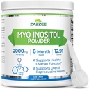 Zazzee Myo-Inositol Toz, 6 Ay Supply, 183 Hizmette 2000 mg, Exact Dosage için Free Scoop, 12.91 Ounces,% 100 Pure, All-Dosage