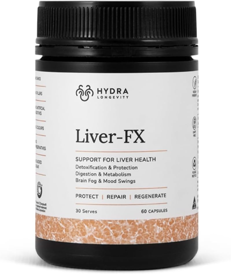 Liver-FX Liver Support Supplement with Milk Thistle, Dandelion Root, Liver Cleanse & Detox Formula, Non-GMO, Vegan, 60 Capsules (30 hizmet)