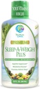 Sleep-A-Weigh Plus | Sıvı Uyku Multimineral | Doğal Uyku, Stres ve Kilo Kayıp Yardım | w/Collagen, L-Carnitine, L-Lysine, Tonalin CLA, Apple Cider Vinegar, 5-HTP, Vitaminler | Non-G | 32 Serv