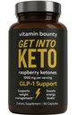 Bounty Premium Raspberry Ketones Supplement - Kilo kaybı için Keto Pilleri - Ketoz & Metabolism Desteği - Keto Diyet Yardım - Kadınlar ve Erkekler için Enerji Boost - 60 Capsules