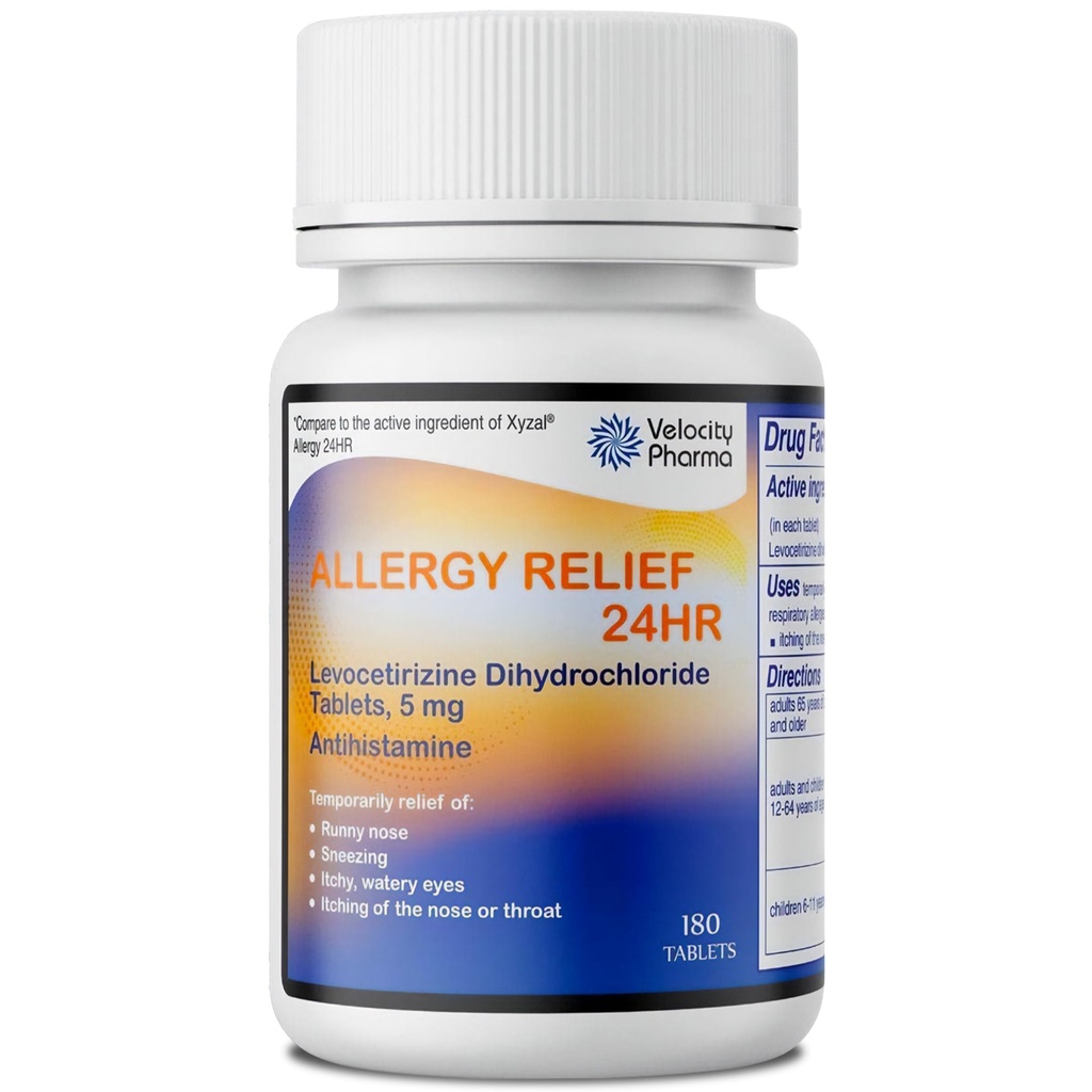 USP Tablets, 24 Hour Relief Non-Drowsy Antihistamine (180 Count (Pack of 1))