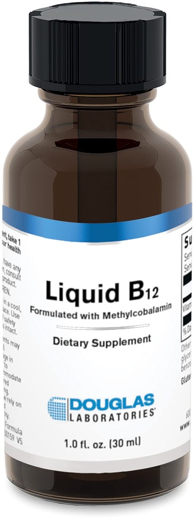 Douglas Laboratories Liquid B12 (Formulated with Methylcobalamin) | Supplement to Support Neurological Health* | 1 Fl Oz