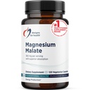 Sağlık Magnezyum Malate için tasarımlar - Di Magnezyum Malate - Highly Bio available Form to Support Energy, Bone Health + Muscle Recovery (120 Magnezyum Malate Capsules)