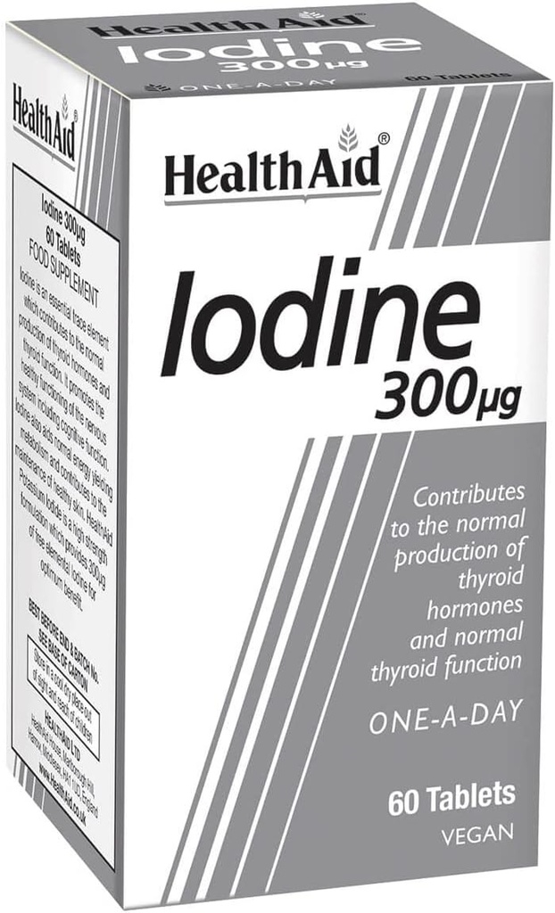 Health Aid 300mcg δισκία IdIodine - Συσκευασία των 60 δισκίων
